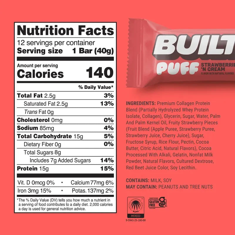 Strawberries 'n Cream Protein Puff Bar